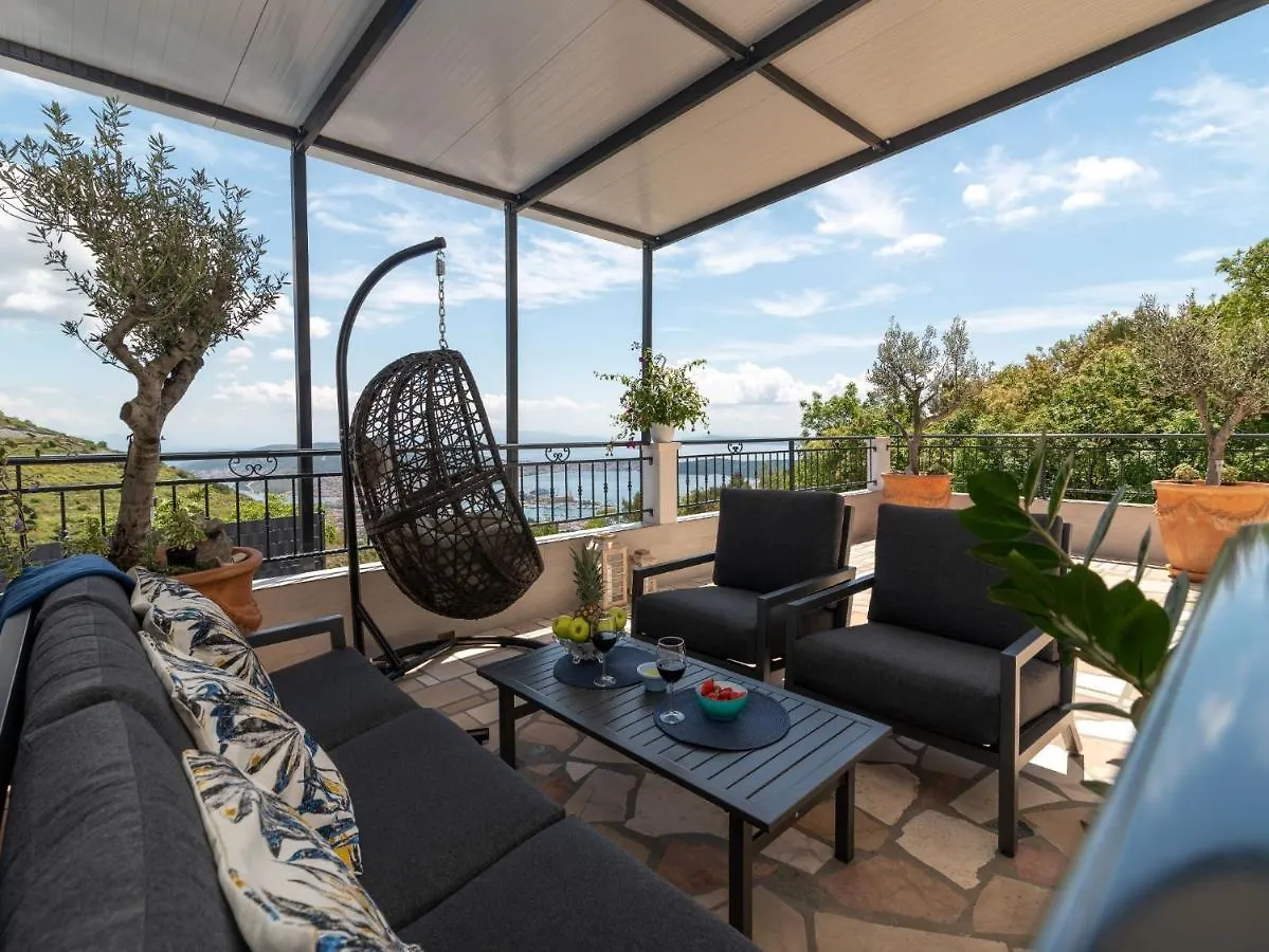 Scenic Sea View,Three Bedroom Villa With Pool Trogir 0*,  Croatia
