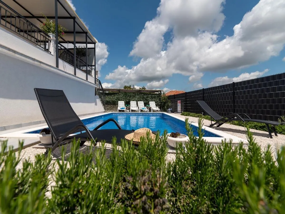 Scenic Sea View,Three Bedroom Villa With Pool Trogir Croatia