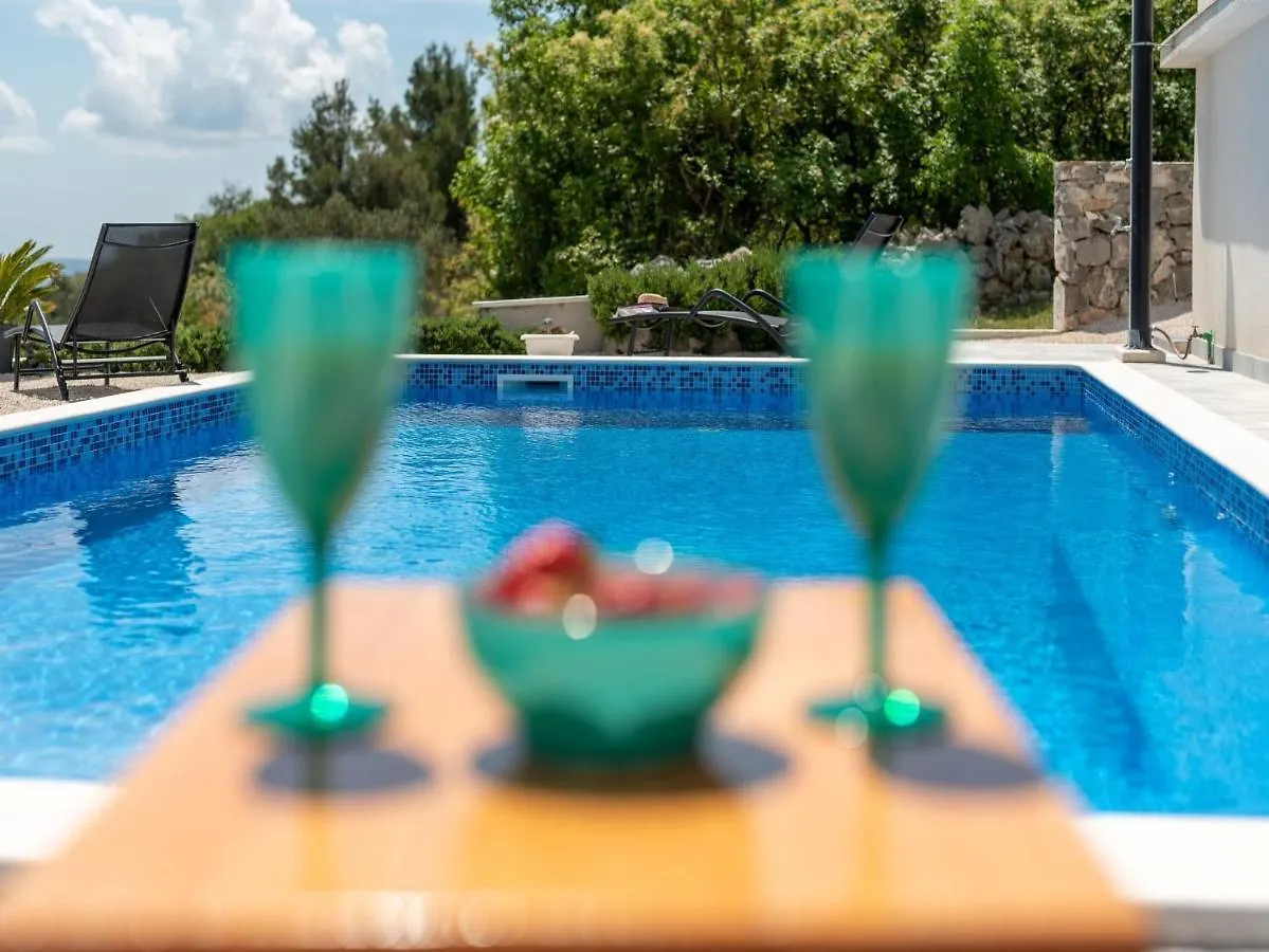 Scenic Sea View,Three Bedroom Villa With Pool Trogir
