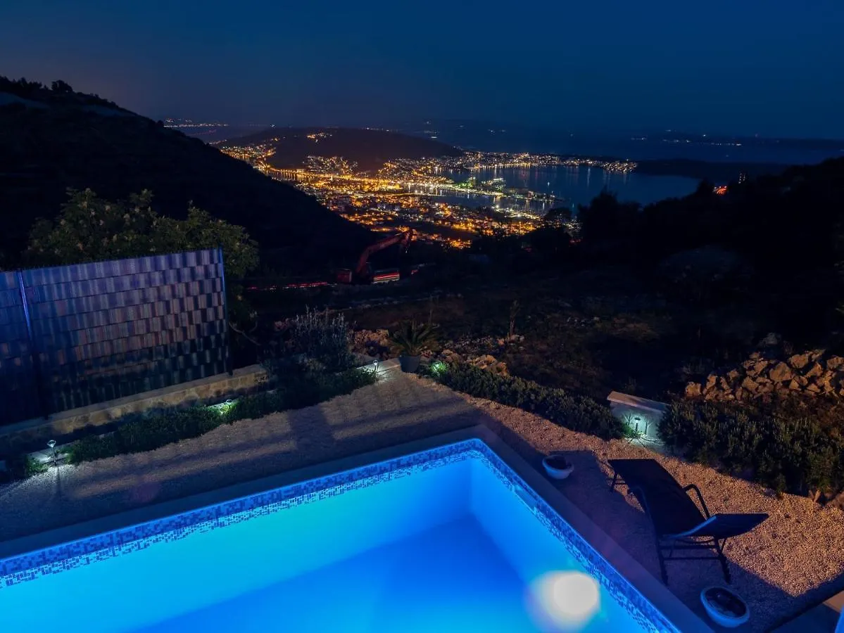Scenic Sea View,Three Bedroom Villa With Pool Trogir 0*,  Croatia