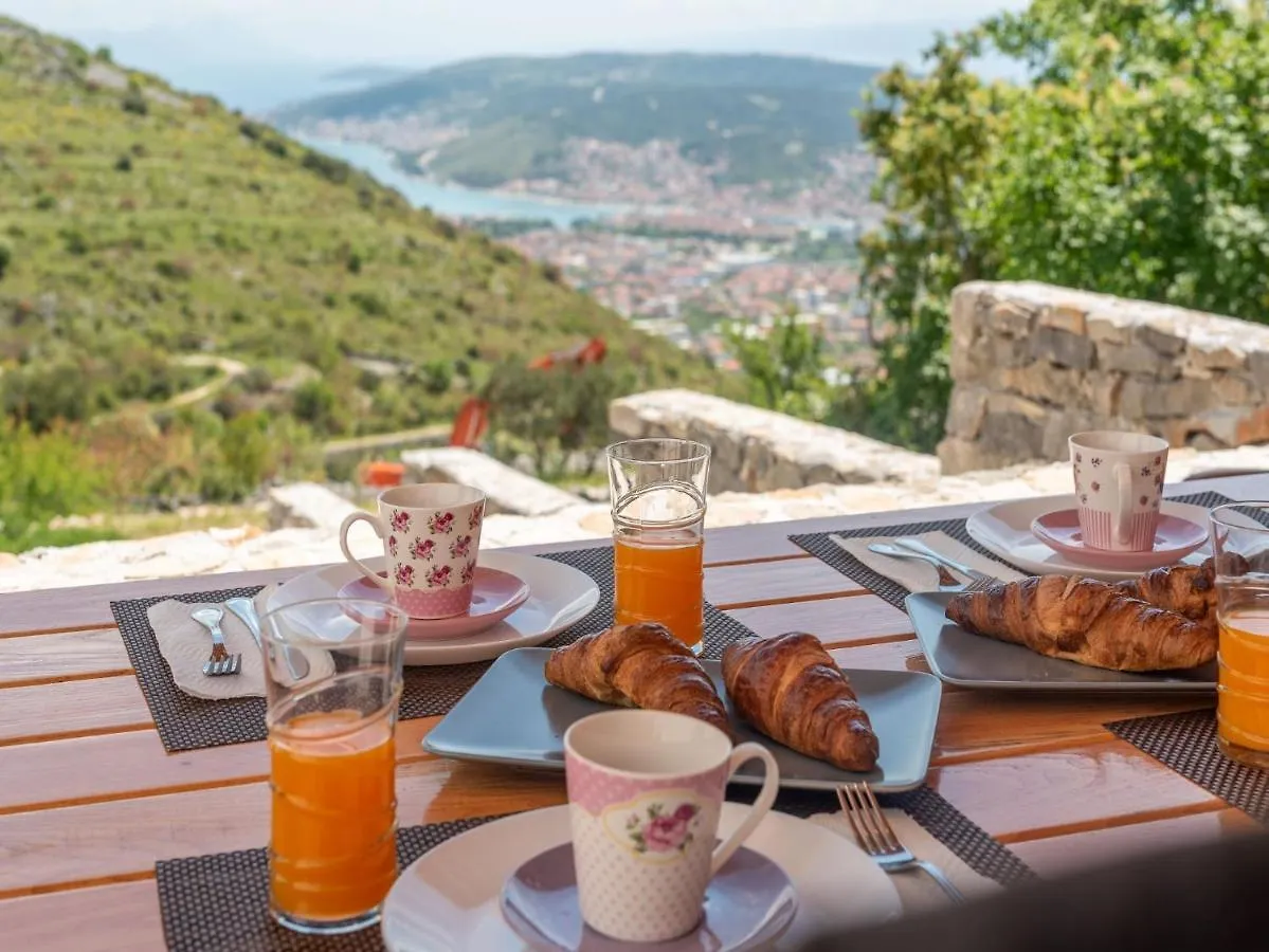 Scenic Sea View,Three Bedroom Villa With Pool Trogir Croatia